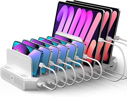 USB C Charging Station, 120W, 10 Ports for Multiple Devices