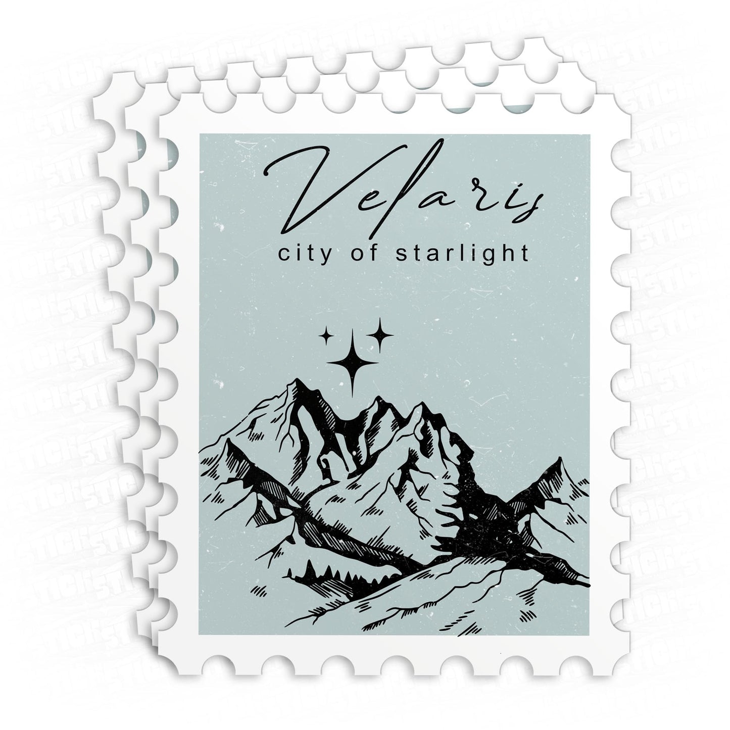 Three Velaris Stamp City of Starlight Stickers