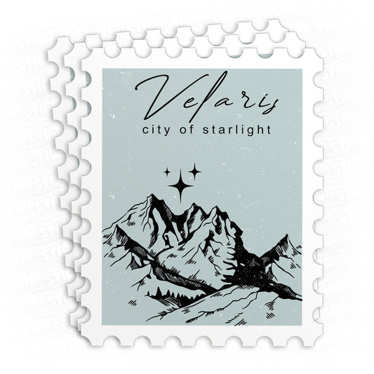 Three Velaris Stamp City of Starlight Stickers