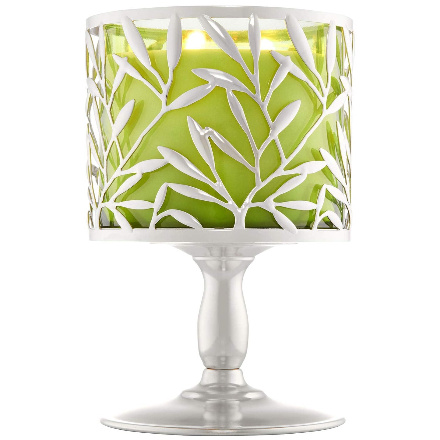 Vine Leaf Pedestal 3-Wick Candle Holder