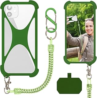 Green Silicone Phone Lanyard Holder for Most Smartphones