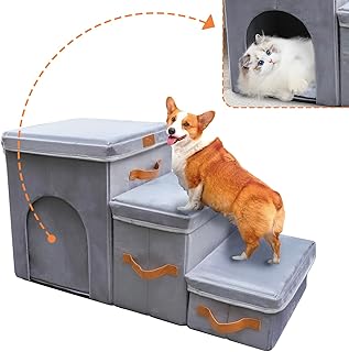 24-inch Dog Stairs for High Beds and Couches