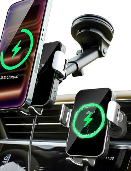 Wireless Car Phone Mount with Fast Charging