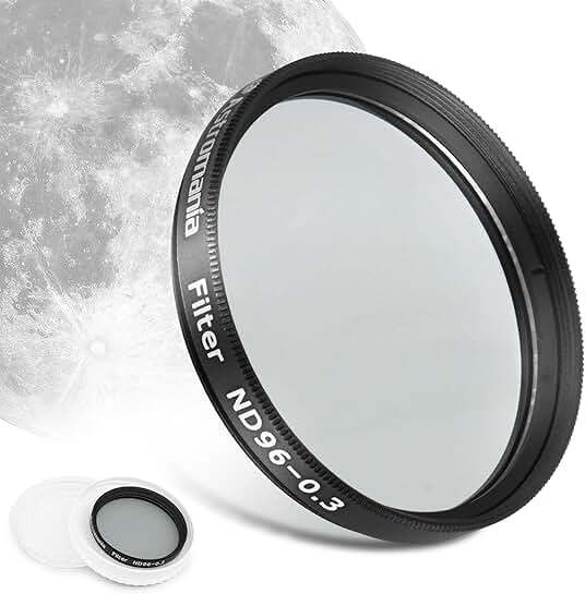 2-Inch Moon Filter for Telescopes, Reduces Glare and Enhances Lunar Details