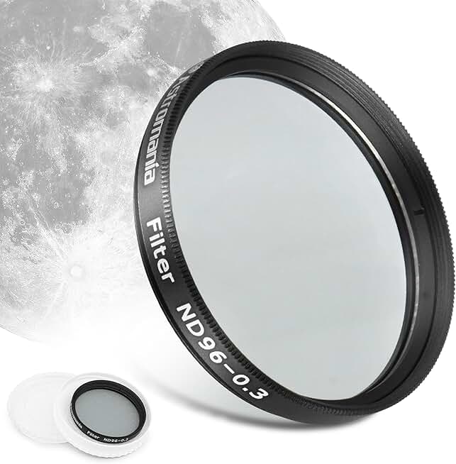 2-Inch Moon Filter for Telescopes, Reduces Glare and Enhances Lunar Details