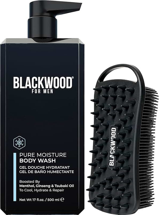 Moisture Body Wash and Beard Scrubber Bundle
