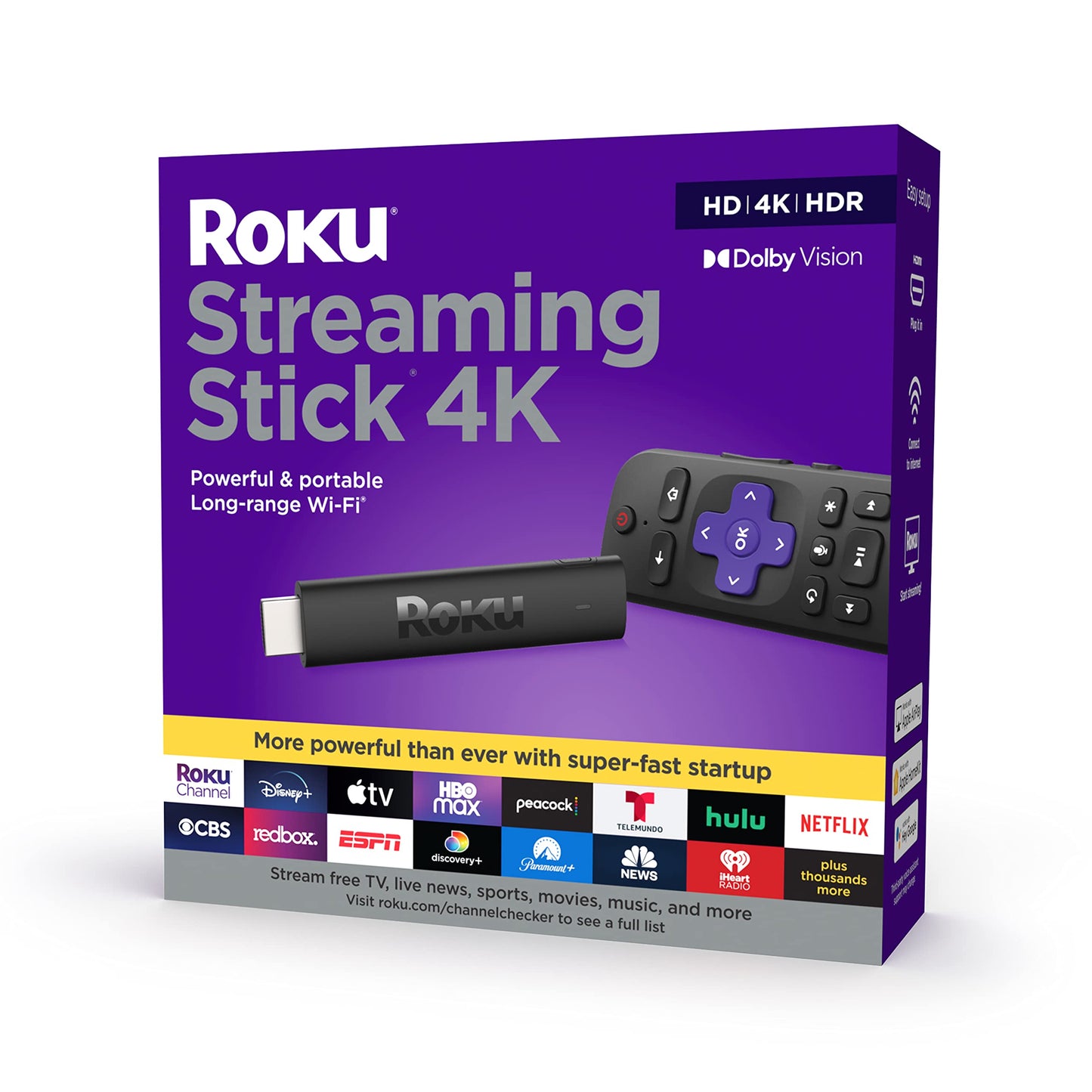 Streaming Stick 4K 2021 | Streaming Device 4K/HDR/Dolby Vision with Voice Remote and TV Controls