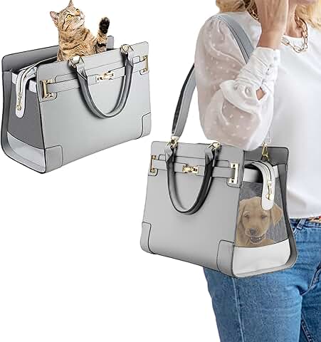 Fashion Dog Purse with Shoulder Strap for Travel