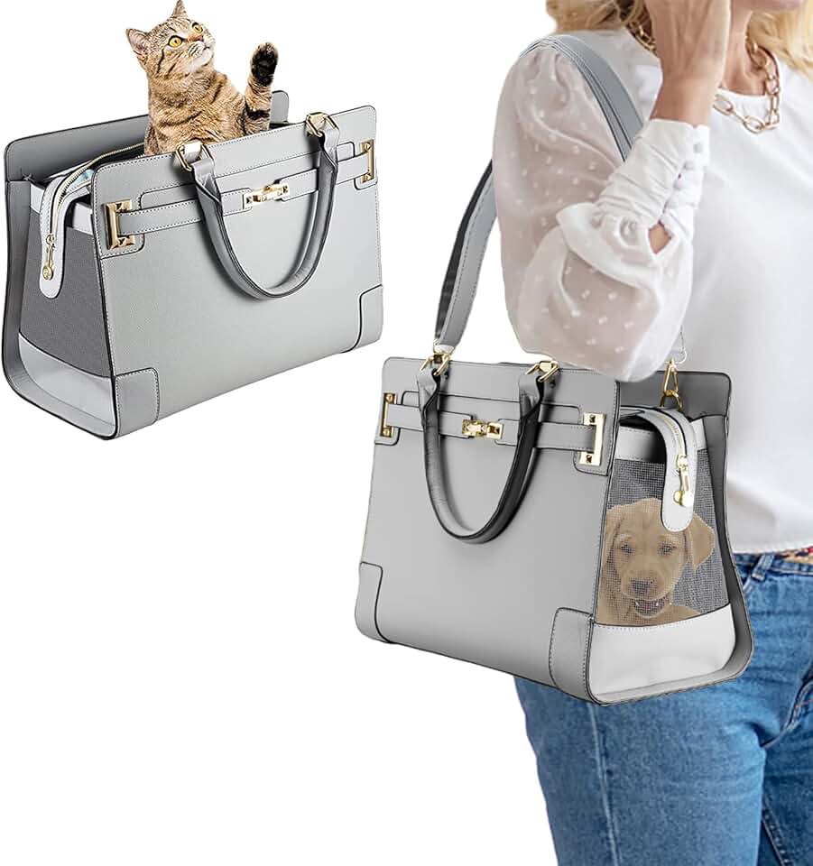 Fashion Dog Purse with Shoulder Strap for Travel