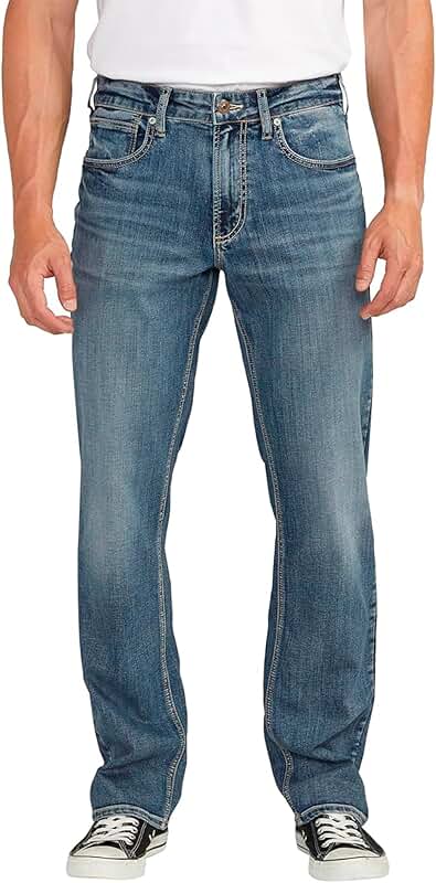 Men's Classic Fit Straight Leg Jeans