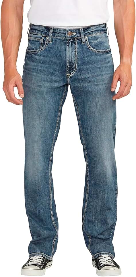 Men's Classic Fit Straight Leg Jeans