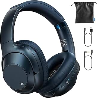 Wireless Over-Ear Noise Cancelling Headphones with 90H Playtime