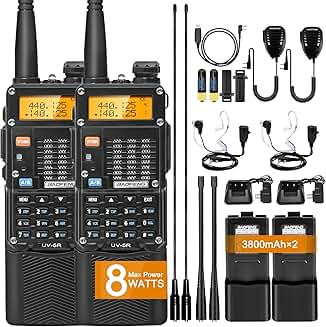 Long Range Handheld UHF/VHF Radio with High-Gain Antenna