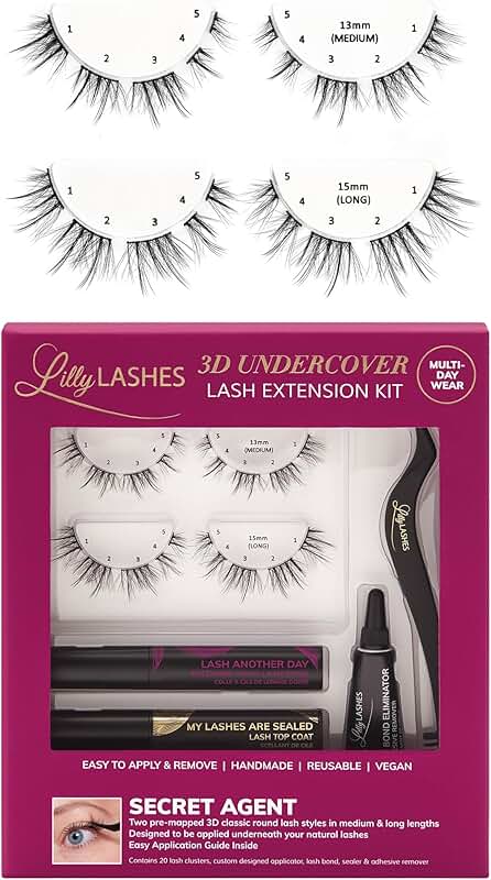 DIY Lash Extension Kit with Clusters and Tools