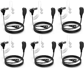 Walkie Talkie Earpiece with Mic, 6 Pack