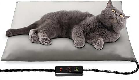 Small Pet Heating Pad with Adjustable Temperature and Timer