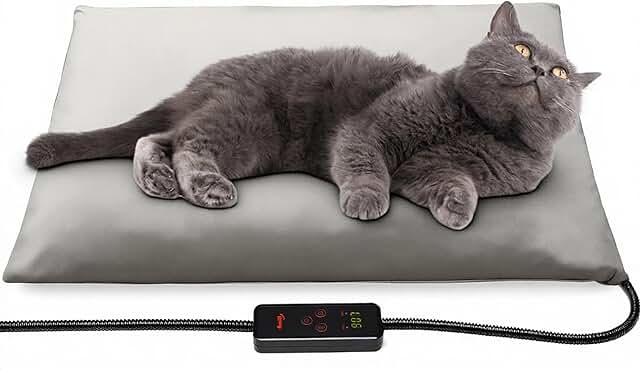 Small Pet Heating Pad with Adjustable Temperature and Timer