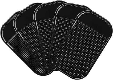 Set of 5 Non-Slip Dashboard Mats for Cars and Boats