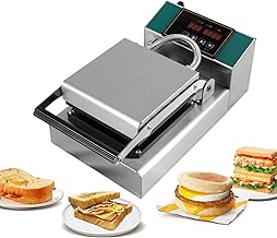 Sandwich Maker with Non-Stick Surface and Indicator Lights