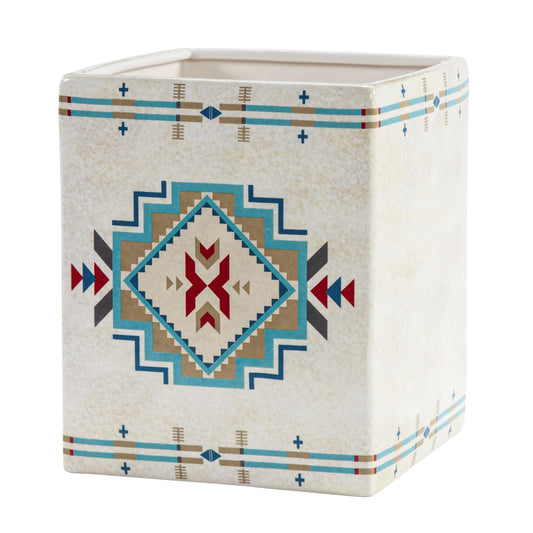 Paseo Road by  Spirit Valley Ceramic Western Waste Basket Bathroom Accessories, Western Rustic Style