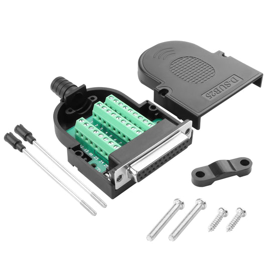 DB25 Solderless RS232 Connector with Case