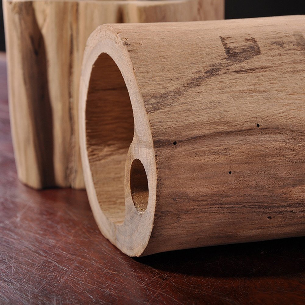 Solid Wooden Stump Pen and Pencil Holder