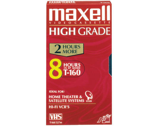 T-160HG High Grade VHS Video Cassette