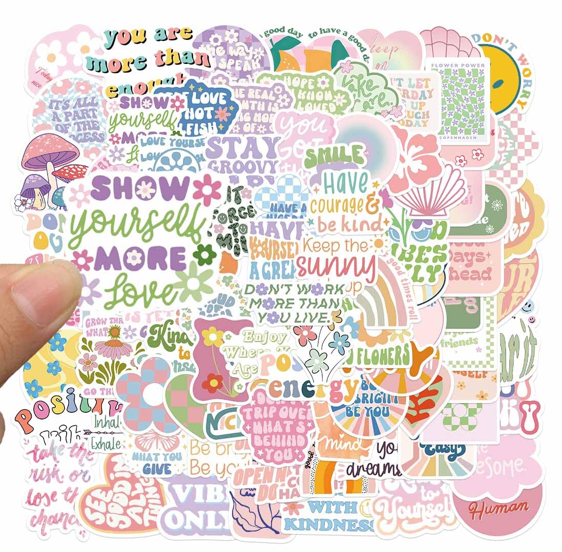 Cute Preppy Vinyl Sticker Pack for Girls and Kids
