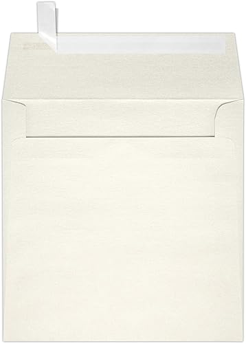 Square Quartz Metallic Invitation Envelopes, 50 Pack