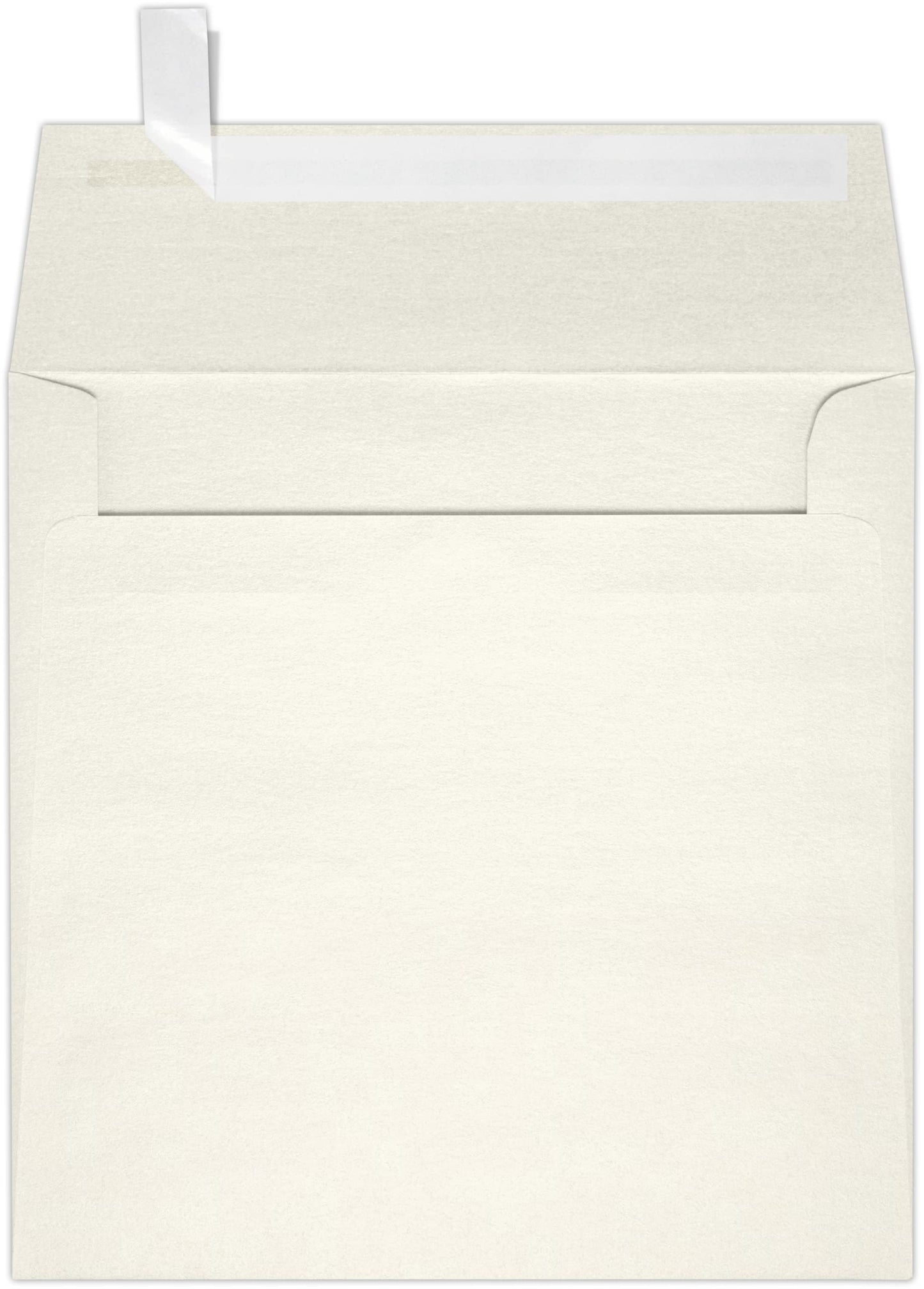 Square Quartz Metallic Invitation Envelopes, 50 Pack