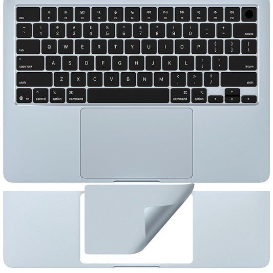 Sky Blue Vinyl Palm Rest Protector for 2025 MacBook Air 13