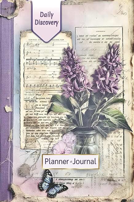 Lavender Daily Planner and Journal, 6x9, Undated