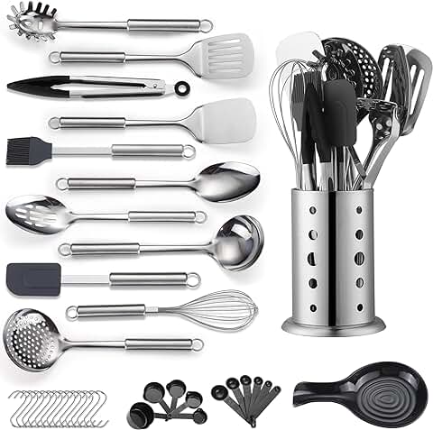 39-Piece Stainless Steel Kitchen Utensil Set