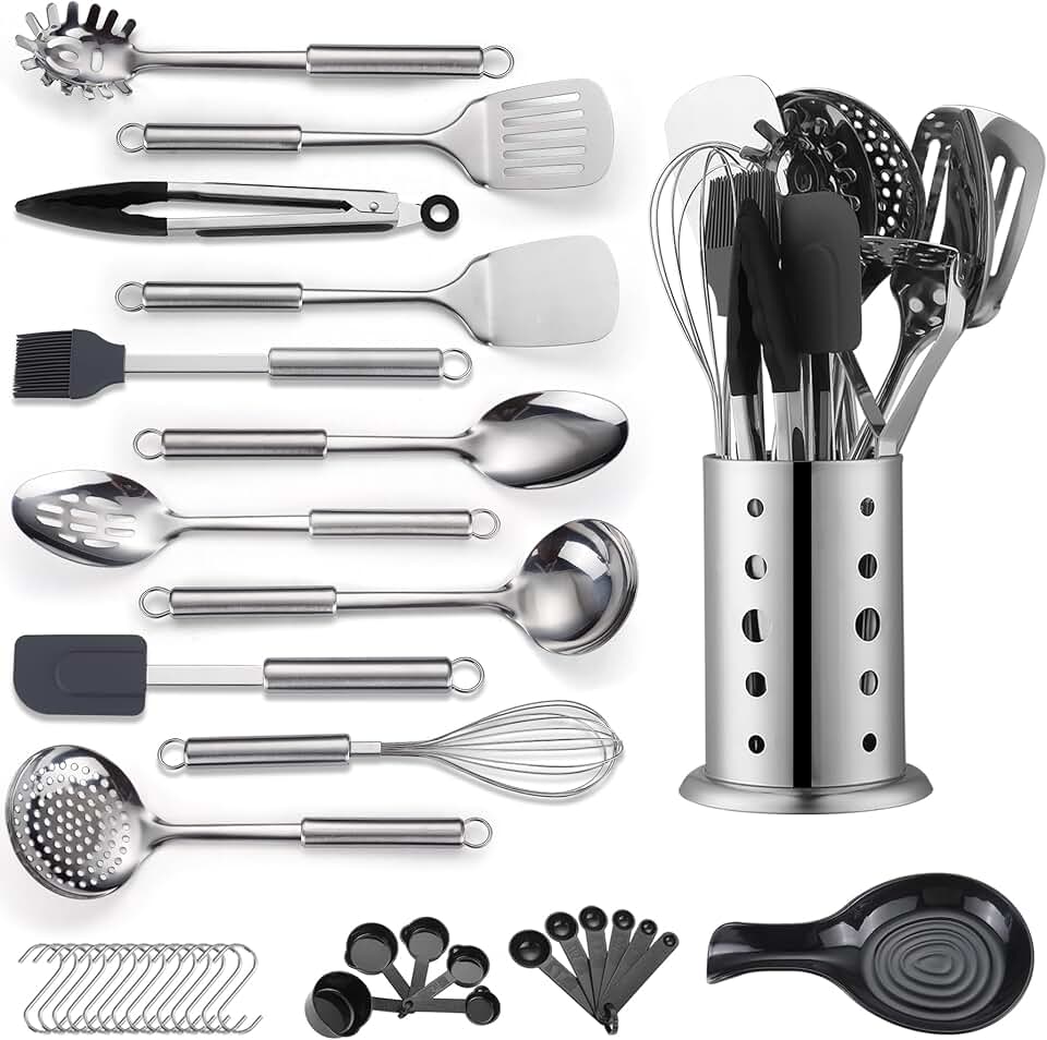 39-Piece Stainless Steel Kitchen Utensil Set