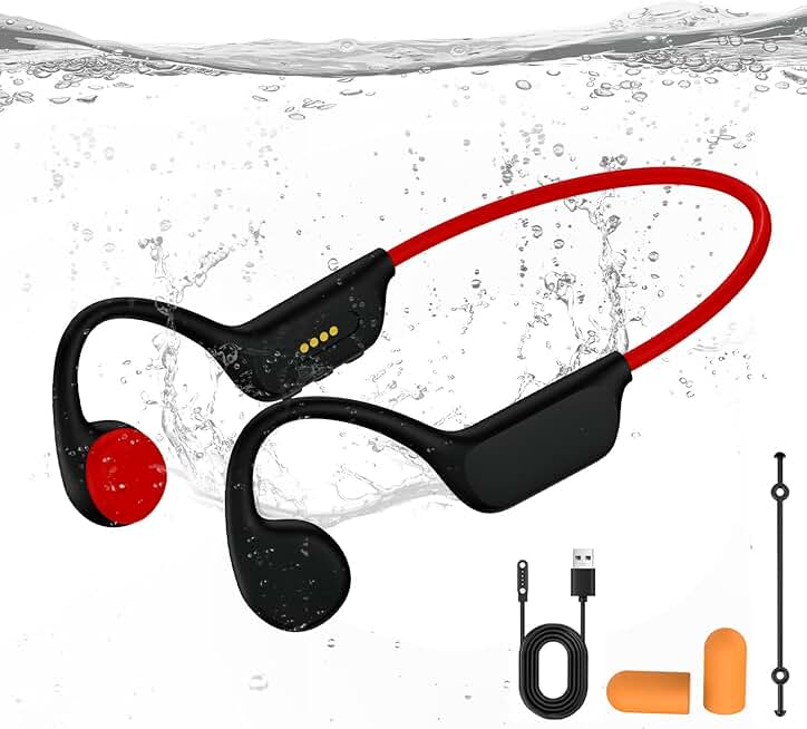 Waterproof Bone Conduction Headphones for Swimming and Sports