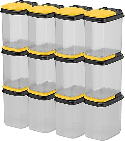 12 Quart Storage Bins with Lids for Workshop and Pantry