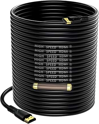High-Speed 4K HDMI Cable 100ft with Gold Connectors