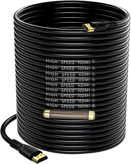 High-Speed 4K HDMI Cable 100ft with Gold Connectors