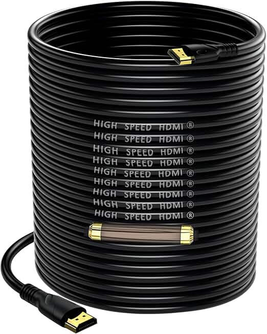 High-Speed 4K HDMI Cable 100ft with Gold Connectors