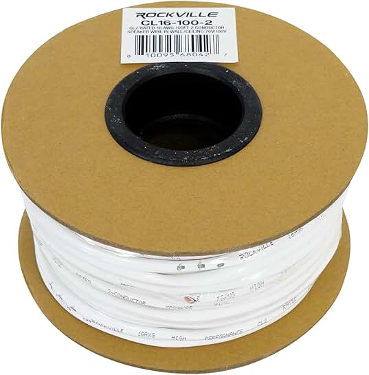16 AWG 100' Oxygen-Free Copper Speaker Wire