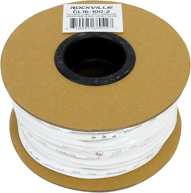 16 AWG 100' Oxygen-Free Copper Speaker Wire