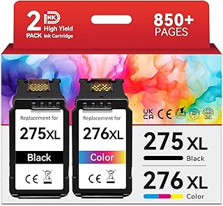 Canon PG-275XL and CL-276XL Ink Cartridge Pack