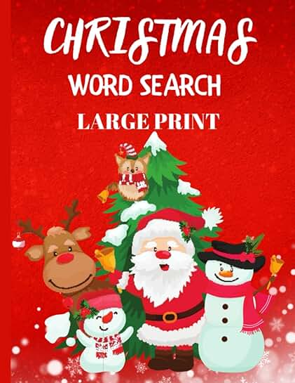Large Print Christmas Word Search for Adults
