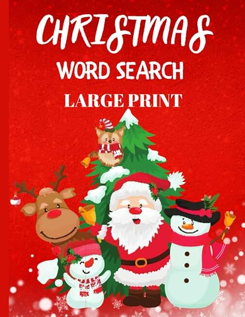 Large Print Christmas Word Search for Adults