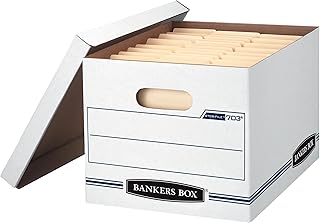 12 Basic Duty File Storage Boxes with Lids