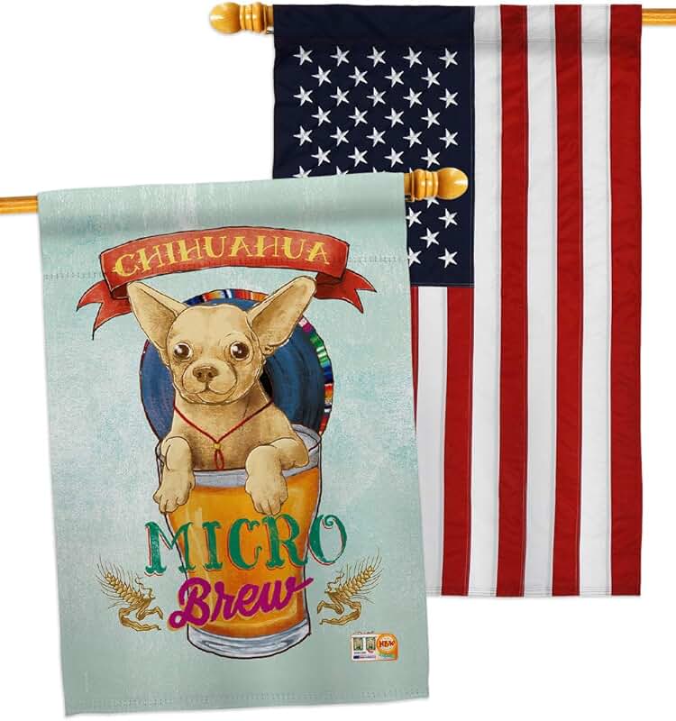 Chihuahua Dog Flag Pack for Garden or Yard