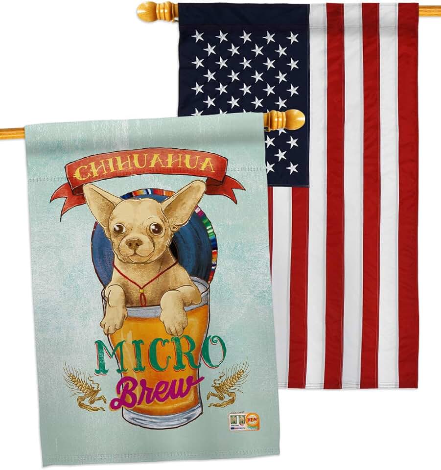 Chihuahua Dog Flag Pack for Garden or Yard