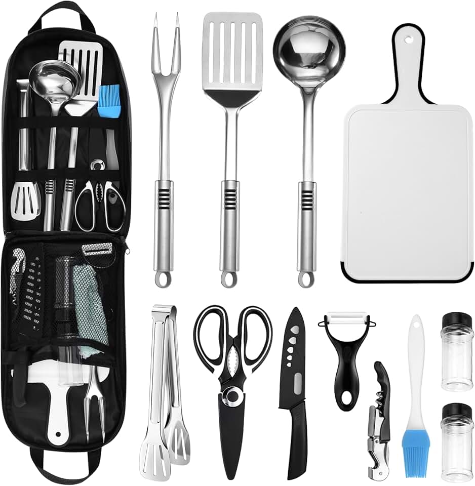 14-Piece Camping Cooking Utensils Set in Storage Bag
