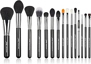 15-Piece Makeup Brush Set for Face and Eyes
