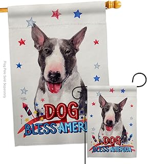 Patriotic Dog Garden Flag Set for Yard Decoration
